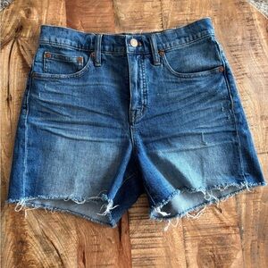 Madewell Denim Jean Shorts Sz 26 High Rise Style F 7019